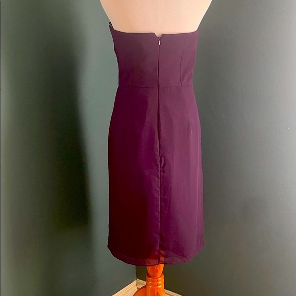 Strapless Deep Purple Dress BlLL LEVKOFF - Picture 4 of 6